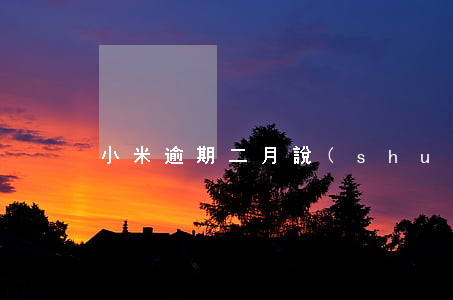 小米逾期二月說(shuō)起訴我