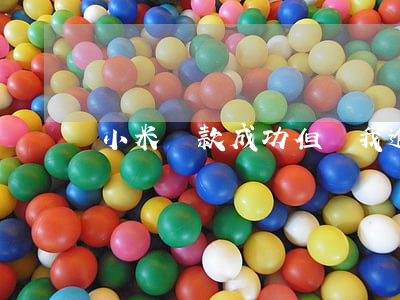 小米還款成功但說我逾期(小米貸款逾期還款)