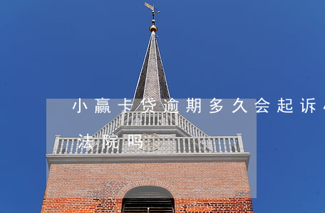 小赢卡贷逾期多久会起诉(小赢卡贷会起诉到法院吗)
