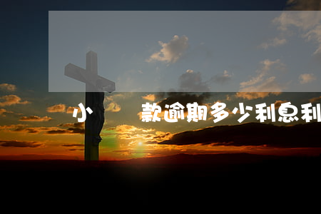 小額貸款逾期多少利息(利息逾期算逾期貸款嗎)