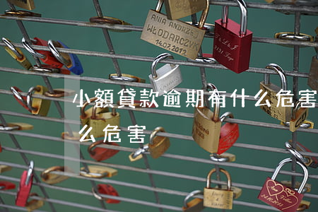 小額貸款逾期有什么危害(小額貸款逾期有什么危害)