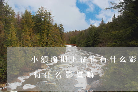 小額逾期上征信有什么影響(小額逾期上征信有什么影響嘛)