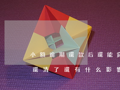 小額逾期還款后還能貸款嗎 小額貸款逾期后還清了還有什么影響
