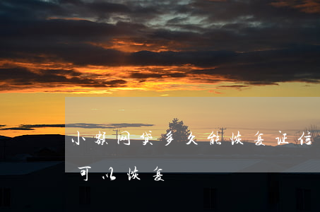 小额网贷多久能恢复证信(网贷多头授信多久可以恢复)