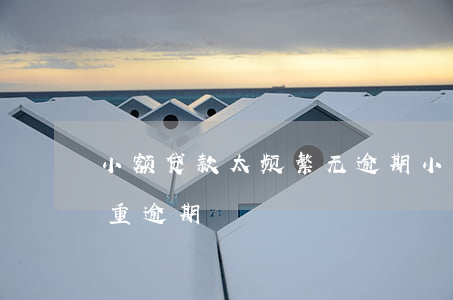 小额贷款太频繁无逾期(小额贷逾期多久算严重逾期)