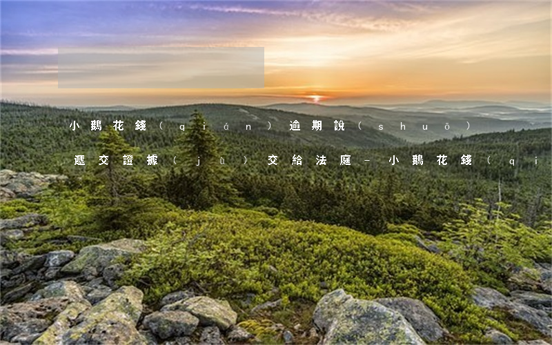 小鵝花錢(qián)逾期說(shuō)遞交證據(jù)交給法庭-小鵝花錢(qián)逾期發(fā)信息說(shuō)會(huì)寄訴訟材料給我是真的嗎