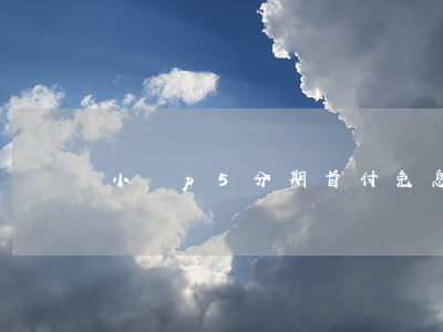 小鵬p5分期首付免息-小鵬汽車免息分期