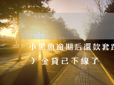 小黑魚逾期后還款套路(小黑魚現(xiàn)金貸已下線了)