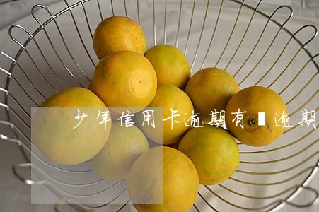 少年信用卡逾期(有過逾期辦理信用卡)