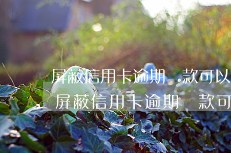 屏蔽信用卡逾期還款可以協(xié)商嗎 屏蔽信用卡逾期還款可以協(xié)商嗎