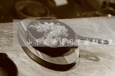 山东交通信用卡逾期(发生过信用卡逾期)