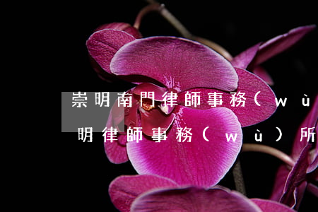 崇明南門律師事務(wù)所在哪里(上海崇明律師事務(wù)所有幾家)