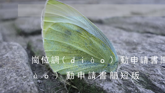 崗位調(diào)動申請書(崗位調(diào)動申請書簡短版)