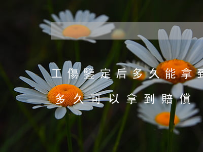 工傷鑒定后多久能拿到賠償金(工傷鑒定下來多久可以拿到賠償)