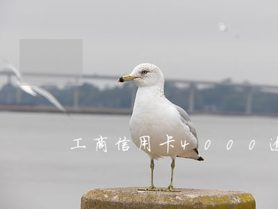 工商信用卡4000逾期三個月