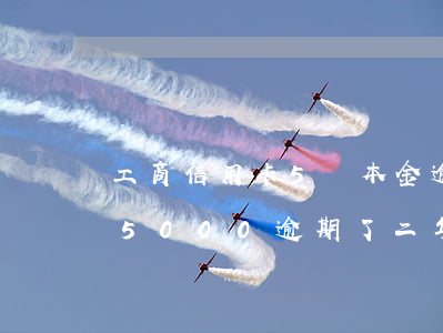 工商信用卡5萬本金逾期兩年了(工商信用卡5000逾期了二年要還多少錢)