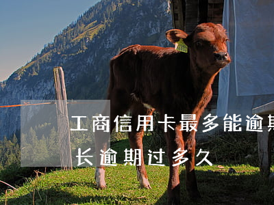 工商信用卡最多能逾期多久(你们的信用卡最长逾期过多久)