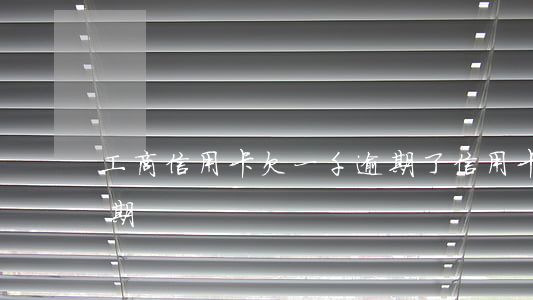 工商信用卡欠一千逾期了(信用卡欠幾千塊逾期)