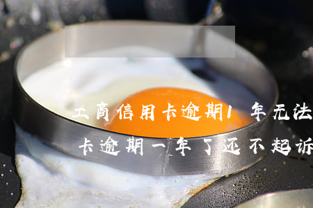 工商信用卡逾期1年无法还款-为什么信用卡逾期一年了,还不起诉