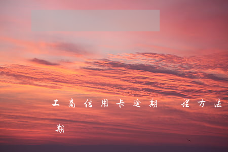 工商信用卡逾期處理方法(如何處理信用卡逾期問題)