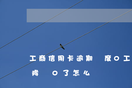 工商信用卡逾期額度0(工商信用卡逾期額度降為0了怎么辦)