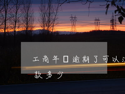 工商年檢逾期了可以注銷嗎(工商年檢過期罰款多少)