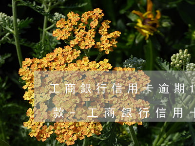 工商銀行信用卡逾期1萬(wàn)最低還款-工商銀行信用卡逾期1萬(wàn)最低還款多少