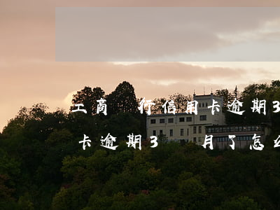 工商銀行信用卡逾期3個月了 工商銀行信用卡逾期3個月了怎么辦