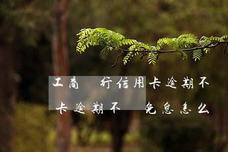 工商銀行信用卡逾期不給免息 工商銀行信用卡逾期不給免息怎么辦