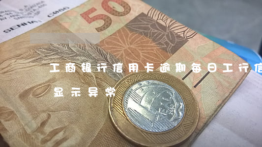 工商银行信用卡逾期每日(工行信用卡逾期卡显示异常)