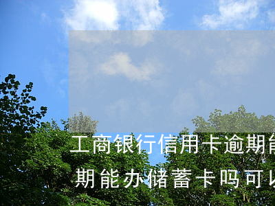 工商银行信用卡逾期能申请蓄存吗-严重逾期能办储蓄卡吗可以存款吗?
