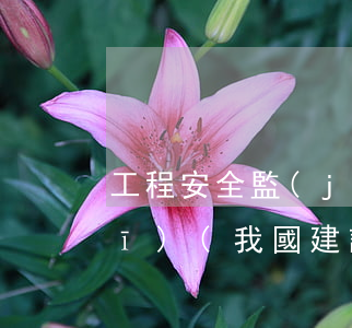 工程安全監(jiān)督法律法規(guī)(我國建設(shè)工程安全生產(chǎn)的法律和行政法規(guī)有哪些)