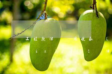 工程款律師費用收取標(biāo)準(zhǔn)2021(請律師要工程款怎么收費)