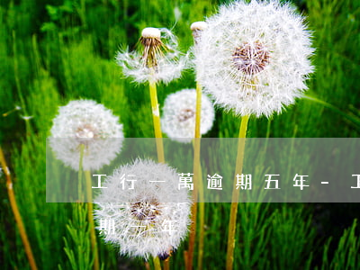 工行一萬逾期五年-工商銀行信用卡5萬逾期一年