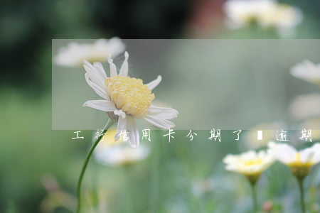 工行信用卡分期了還逾期