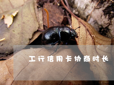 工行信用卡协商时长