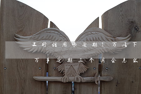 工行信用卡逾期1万以下(工商银行信用卡一万多逾期三个月会怎么样)