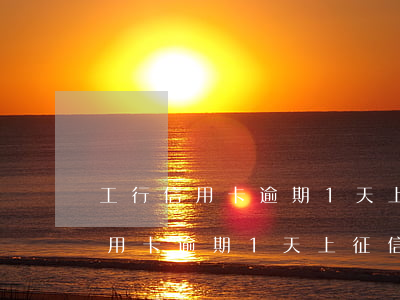 工行信用卡逾期1天上征信怎么辦-工行信用卡逾期1天上征信怎么辦呢