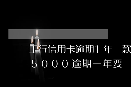 工行信用卡逾期1年還款嗎(工商銀行信用卡5000逾期一年要還多少)