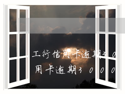 工行信用卡逾期3000元兩個月-工行信用卡逾期3000元兩個月會怎么樣