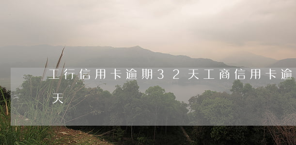 工行信用卡逾期32天(工商信用卡逾期了兩天)