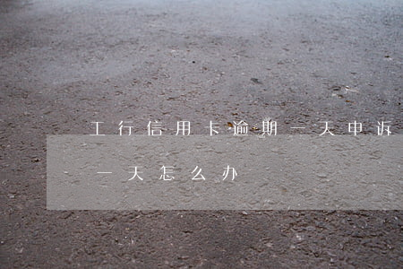 工行信用卡逾期一天申诉(工商的信用卡逾期一天怎么办)