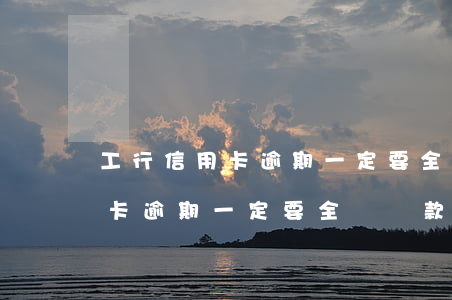 工行信用卡逾期一定要全額還款-工行信用卡逾期一定要全額還款嗎