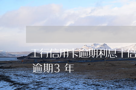 工行信用卡逾期利息十倍(工行10萬信用卡逾期3年)