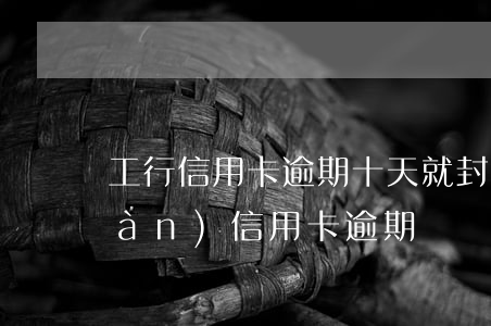工行信用卡逾期十天就封卡(工行10萬(wàn)信用卡逾期)