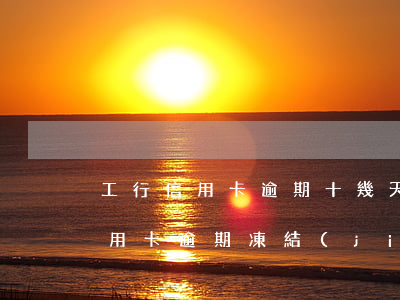 工行信用卡逾期十幾天被凍結(jié)(信用卡 逾期 凍結(jié))