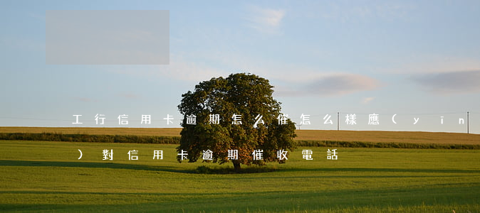 工行信用卡逾期怎么催(怎么樣應(yīng)對信用卡逾期催收電話?)
