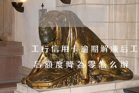 工行信用卡逾期解凍后(工行信用卡逾期解凍后額度降為零怎么辦)