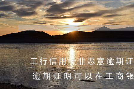 工行信用卡非恶意逾期证明(工商银行非恶意逾期证明 可以在工商银行贷款吗)