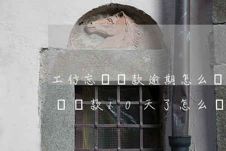 工行忘記還款逾期怎么辦(工商銀行信用卡忘記還款10天了怎么辦)